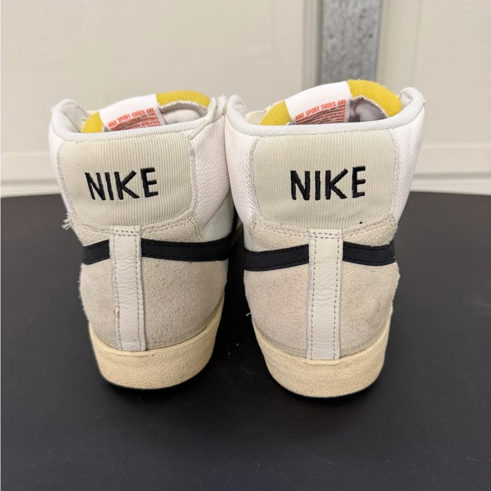 Nike Blazer Mid Pro Club DQ7673-100 Sneakers Men White Bone Leather Size 10.5 - Picture 5 of 6